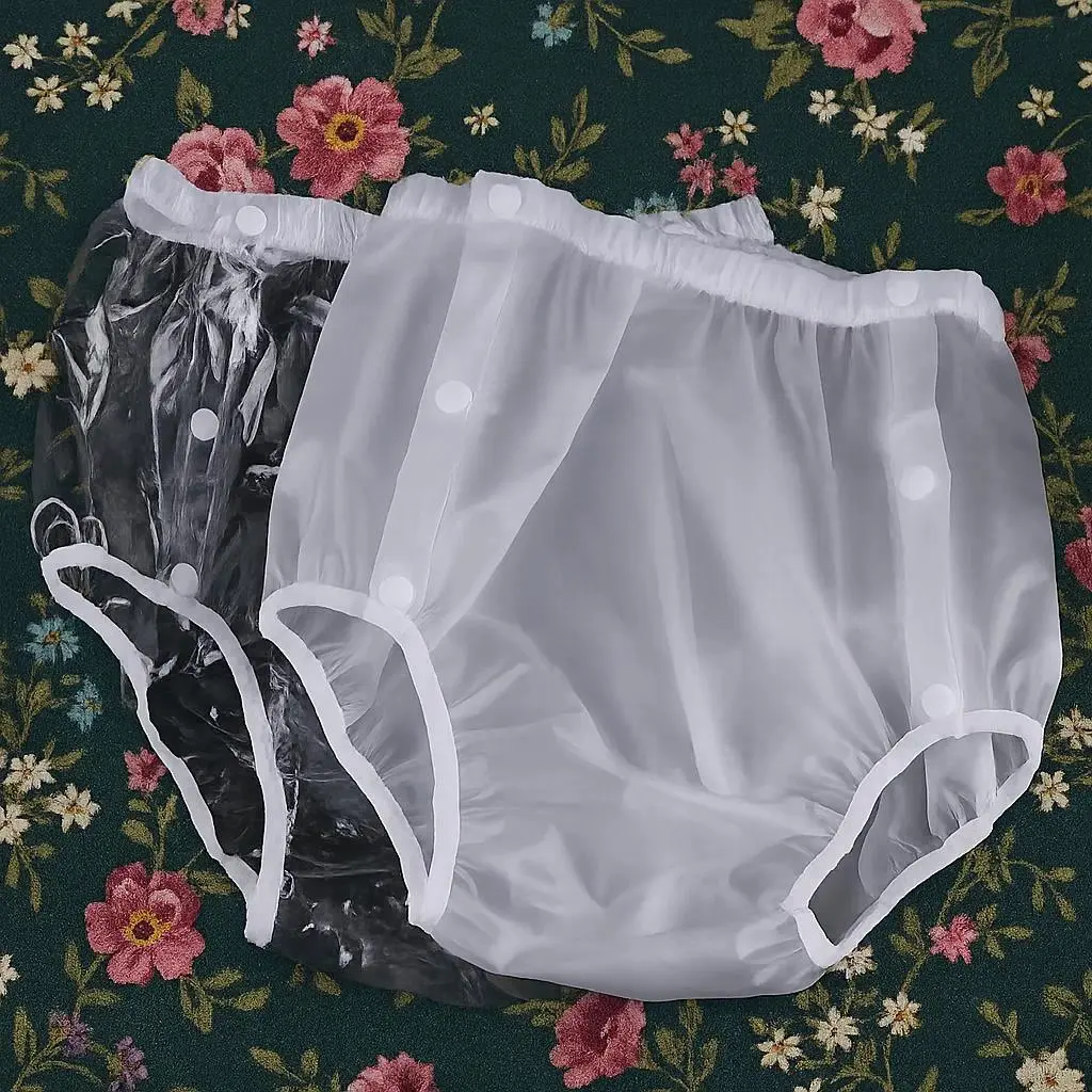 Reusable 1-Piece Elder Care Incontinence Pants - Waterproof TPU Plastic, Easy-Wear Openable Design, Sizes L-XL-XXL for Elderly Adults, Incontinence Care Accessory, One Piece