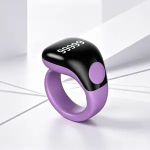 Zikr Ring Intelligent Tasbihah Prayer Counter for Muslims, Tasbeeh Counter, APP Tracking & Vibration Reminder, Ramadan Islamic Gift, Lithium Button Cell Battery