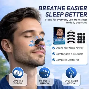 Magnetic Nasal Strips for Snoring Relief, Breath Enhancer for Sleep Quality, Comfortable Nose Strips for Men and Women, Anti-Snoring Solution