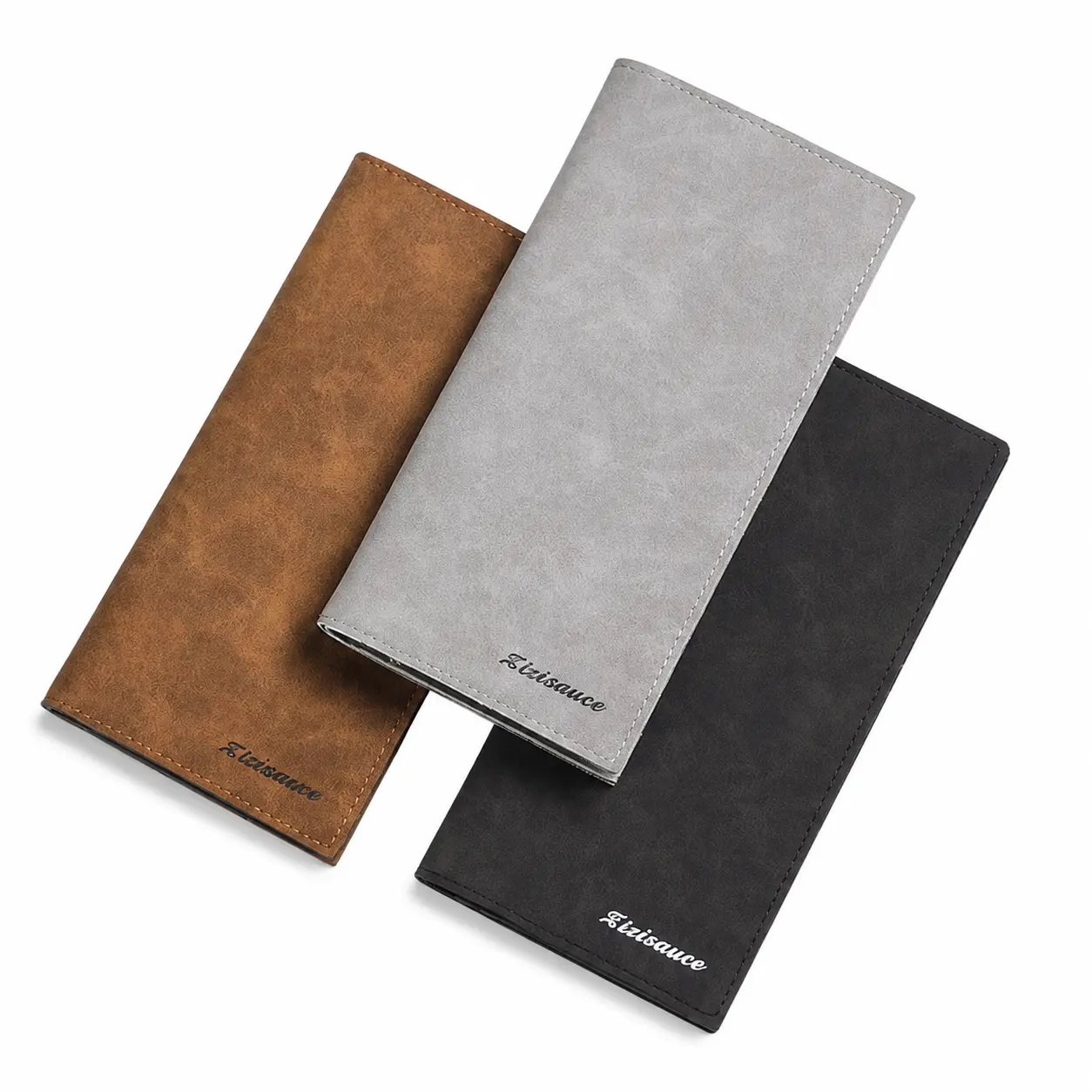 Slim Minimalist Men’s Long Wallet for Daily Use – Ultra-Thin RFID-Blocking Design with Multi-Slot Card Organization, Soft Genuine Leather, Lightweight Casual Style Ideal for Students, Professionals, and Travelers