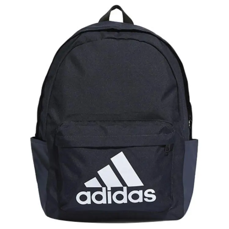 Adidas Sport Logo Fabric Backpack for Men and Women, Classic Style in Navy Blue