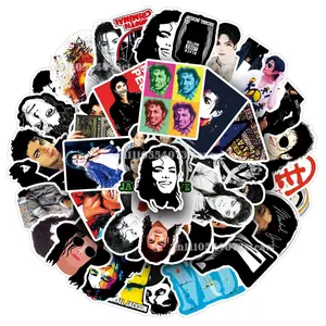 51PCS Michael Jackson Vinyl Stickers  Waterproof Decals for Phone  Laptop & Luggage Ideal for Fans & DIY Decor