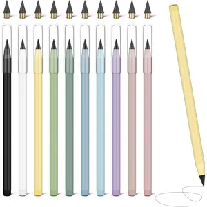 Everlasting Pencil - Infinity Pencil with Eraser,  with 10 Replaceable Nibs, Ideal for , Office, School and Drawing