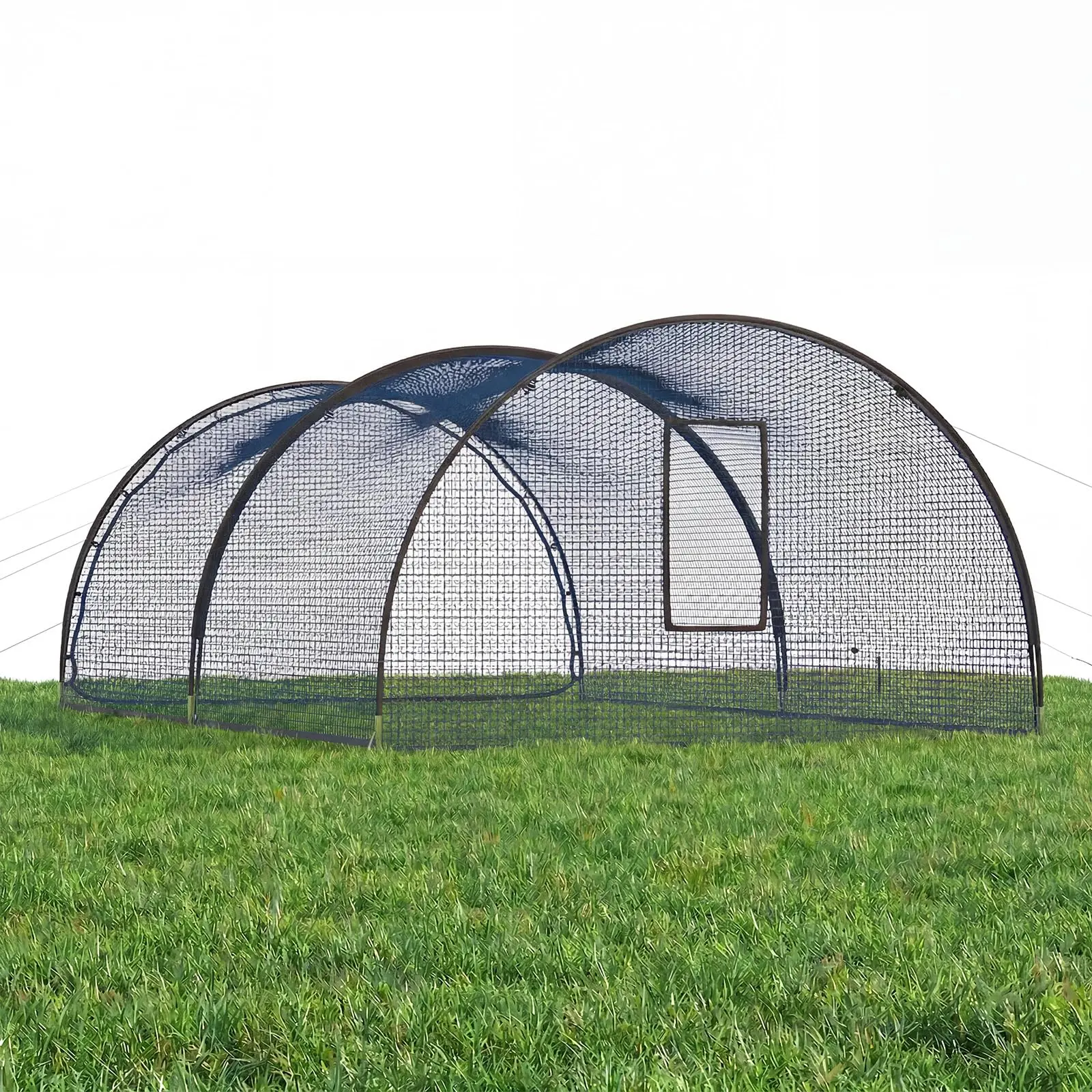 Portable Baseball & Softball Batting Cage Net - Heavy-Duty Pop-Up Hitting & Pitching Practice, Pitching Machine Hole, Detachable Door, Indoor/Outdoor Training - 22x12x8 ft