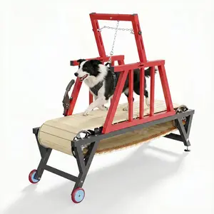 Dog Treadmill for Large Medium Dogs up to 330 lbs Non Powered Slatmill with Adjustable Ramps Heavy Duty Carbon Steel Indoor Exercise Equipment for All Breeds