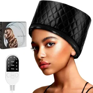Hair Care Heating Cap, Hair Spa Cap, Adjustable-Temperature Steam Cap for Deep Conditioning Hair Treatment, Adjustable Hair Bonnet, Ideal Winter Gift for Girlfriend