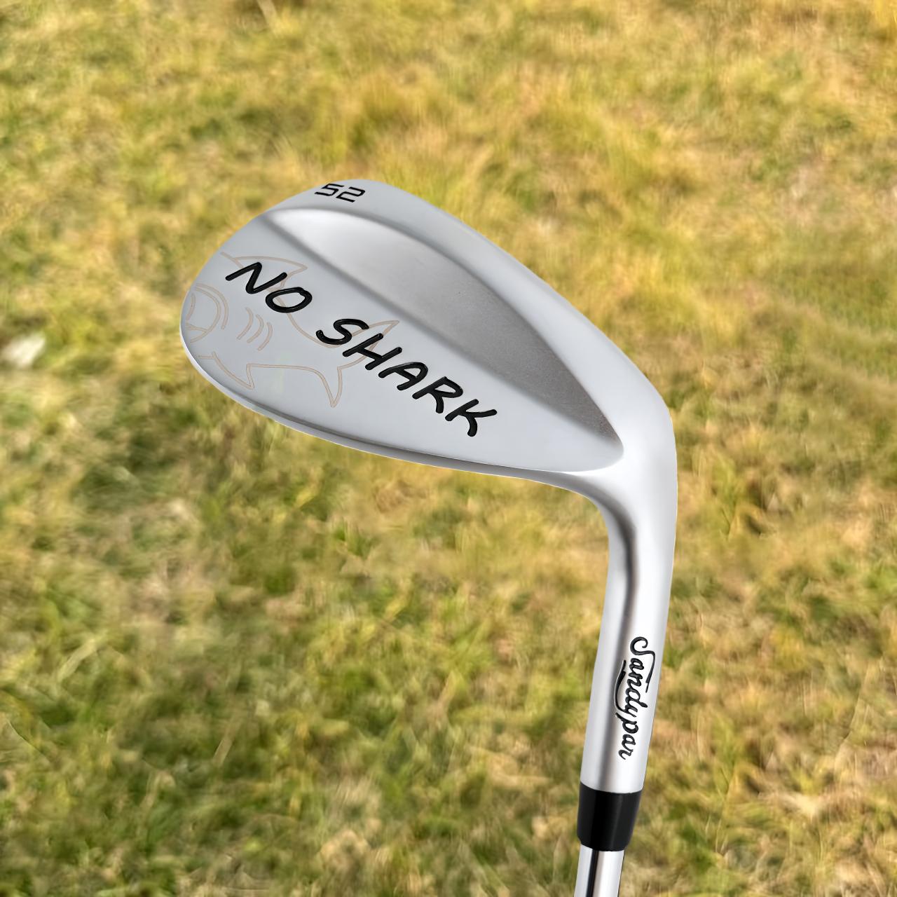 Matte Laser Logo Sand Wedge 52°/56°/60° Laser NO-SHARK Logo CNC Milled Lob Wedge  Stainless Steel Shaft Anti-Slip Grip tour satin wedge right hand Golf Clubs Wedge Set