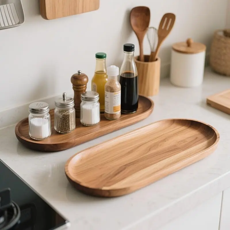 [PABHAN] 2/3pcs Of Oval Trays, Suitable for Living Rooms, Coffee Tables, Bedside Breakfasts, Candle Displays, Serving Trays for Fruits, Cakes, Snacks, And Breakfast, Reusable Kitchenware, Decorative Trays for Family Dinners/holiday Parties