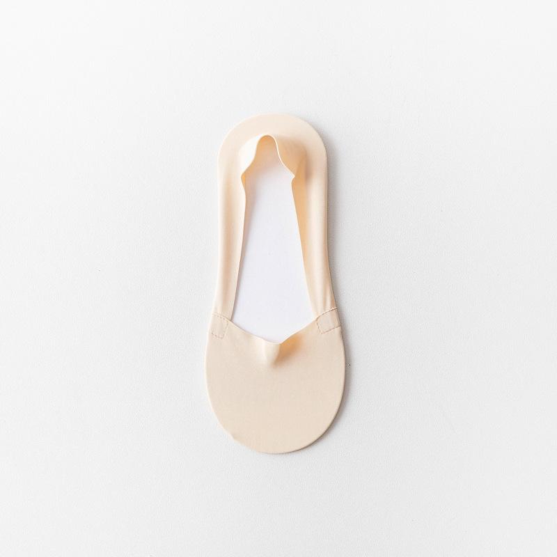 Women's Summer Ice Silk Thin Invisible Socks, Breathable, Sweat-Absorbing, Silicone Non-Slip Women's Socks, 5 Pairs