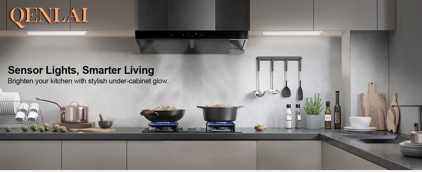 16 inch Under Cabinet Lighting 120 LEDs Motion Sensor USB-C Rechargeable 3 Color Temps Dimmable Wireless Kitchen Closet Magnetic Lights Bar for Night Stairs 6 Pack Indirect Lighting Wardrobe 16 inch Under Cabinet Lighting 120 LEDs Motion Sensor USB-C Rechargeable 3 Color Temps Dimmable Wireless Kitchen Closet Magnetic Lights Bar for Night Stairs 6 Pack Indirect Lighting Wardrobe
