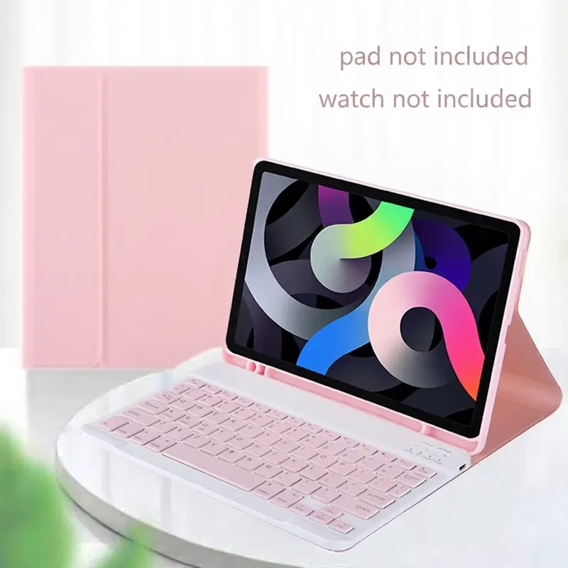 Detachable Wireless Portable Keyboard & Tablet Protector, 1 Set Solid Color Tablet Keyboard Cover, Anti-scratch Tablet Keyboard Protective Case for iPad 10th Generation 10.9'' Digital Products Tech Accessories (Case Only)