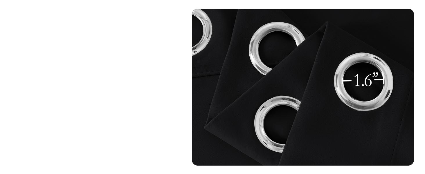 Blackout Draperies Window Panels, Autumn/Winter Thermal Grommet Blackout Curtains/Drapes for Cafe (Set of 2, 70 inches by 72 inches, Black) Blackout Draperies Window Panels, Autumn/Winter Thermal Grommet Blackout Curtains/Drapes for Cafe (Set of 2, 70 inches by 72 inches, Black)