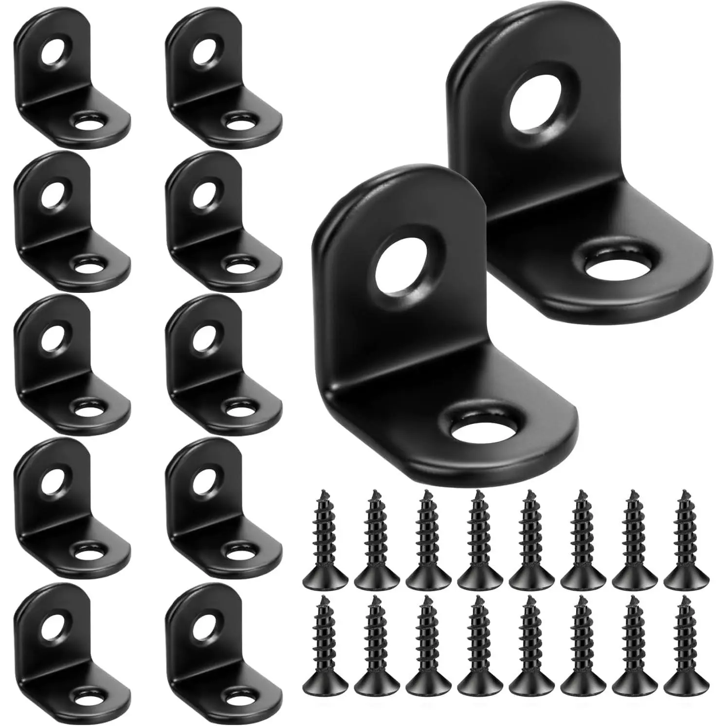 L Bracket Metal Brackets for Shelves Corner Bracket L Brackets for  Angle Bracket Corner Brace Small Shelf Brackets with Screws for Mounting Support