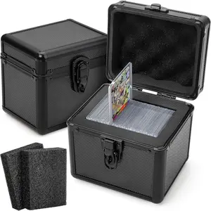 Toploader Storage Box, Sports Card Storage Case, Top Loader Card Storage, Top Loader Storage Boxes, Trading Card Case Holds 70+ Card, One Touch Card Holder