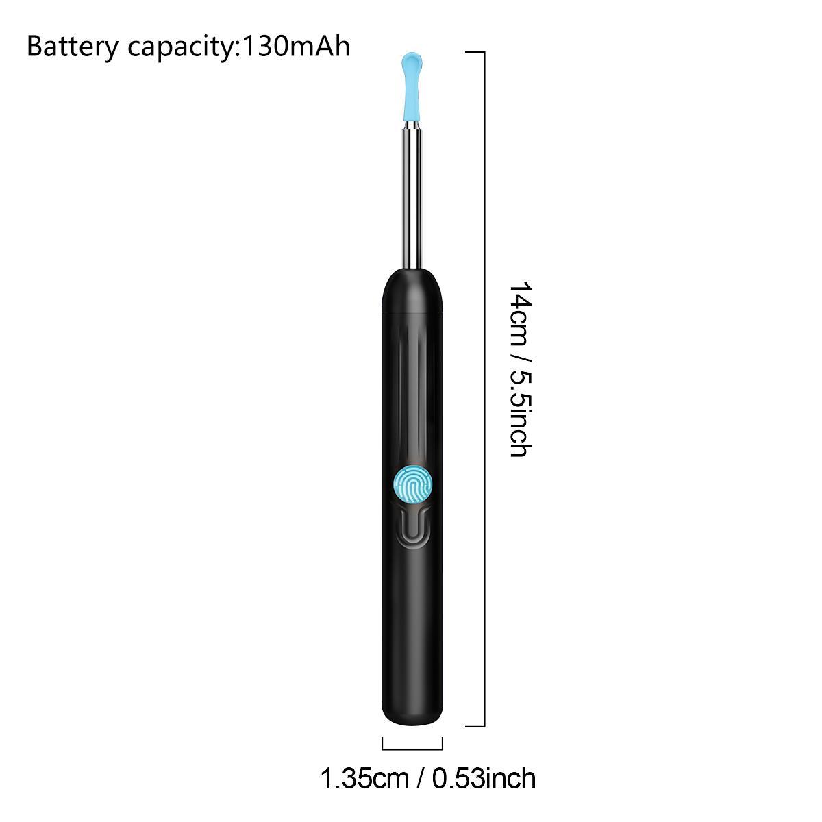 Wireless Earwax Removal Kit, 1 Box Earwax Cleaner with Camera & Accessories, Waterproof Endoscope Ear Cleaning Kit for Home & Travel, Ear Waxing Cleaning, Earwax Removal Tool