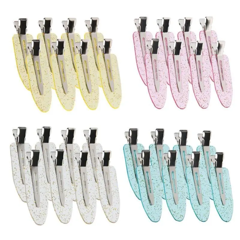 32 count No Bend Hair Clips, No Crease Hair Clips for Hair Styling and Makeup Application with Storage Box,