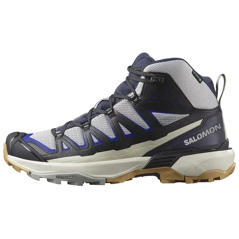 Men's Salomon X Ultra 360 Mid GTX Hiking Shoes - Mid-Cut Boot with Comfort, Waterproof Design, Rubber Sole, House White Official Verifiable Maison Mihara Shoes with Global Authentication Credentials