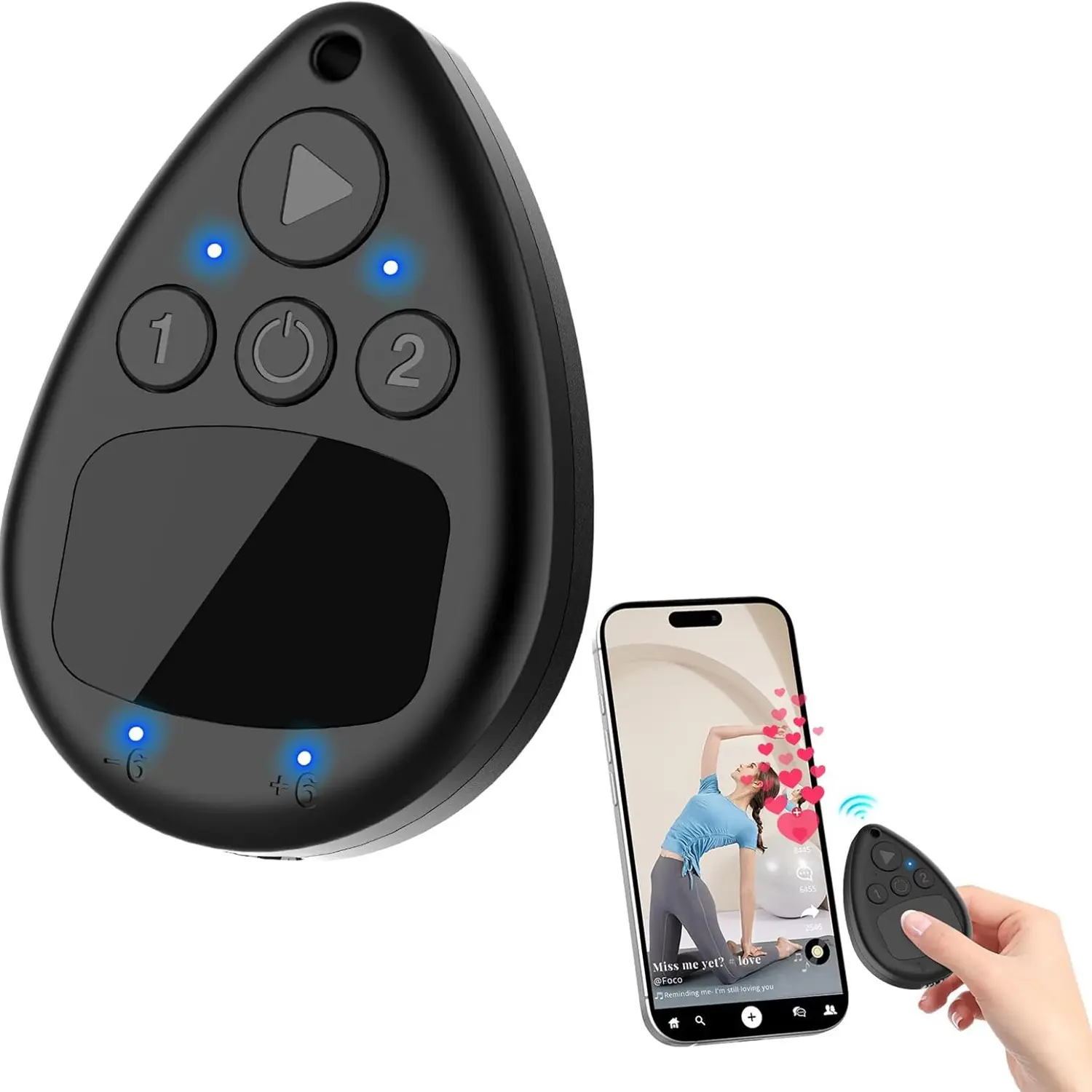 Wireless auto clicker, Bluetooth phone screen clicker, silent and speed-adjustable finger clicker, rechargeable auto tapper, Mobile phone accessory, Electronic gadgets, perfect for TikTok live likes, games, and reward tasks