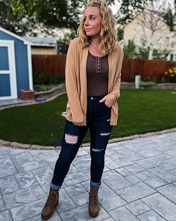 Yousify Womens Cardigan Sweater Long Sleeve Open Front Knit Cardigan Sweater with Pockets Yousify Womens Cardigan Sweater Long Sleeve Open Front Knit Cardigan Sweater with Pockets