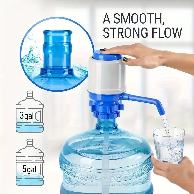 Viral 3–5 Gallon Water Dispenser Pump | One‑Touch Strong Flow Electric Drinking Water Pump, Portable Easy Install for Home Office Camping