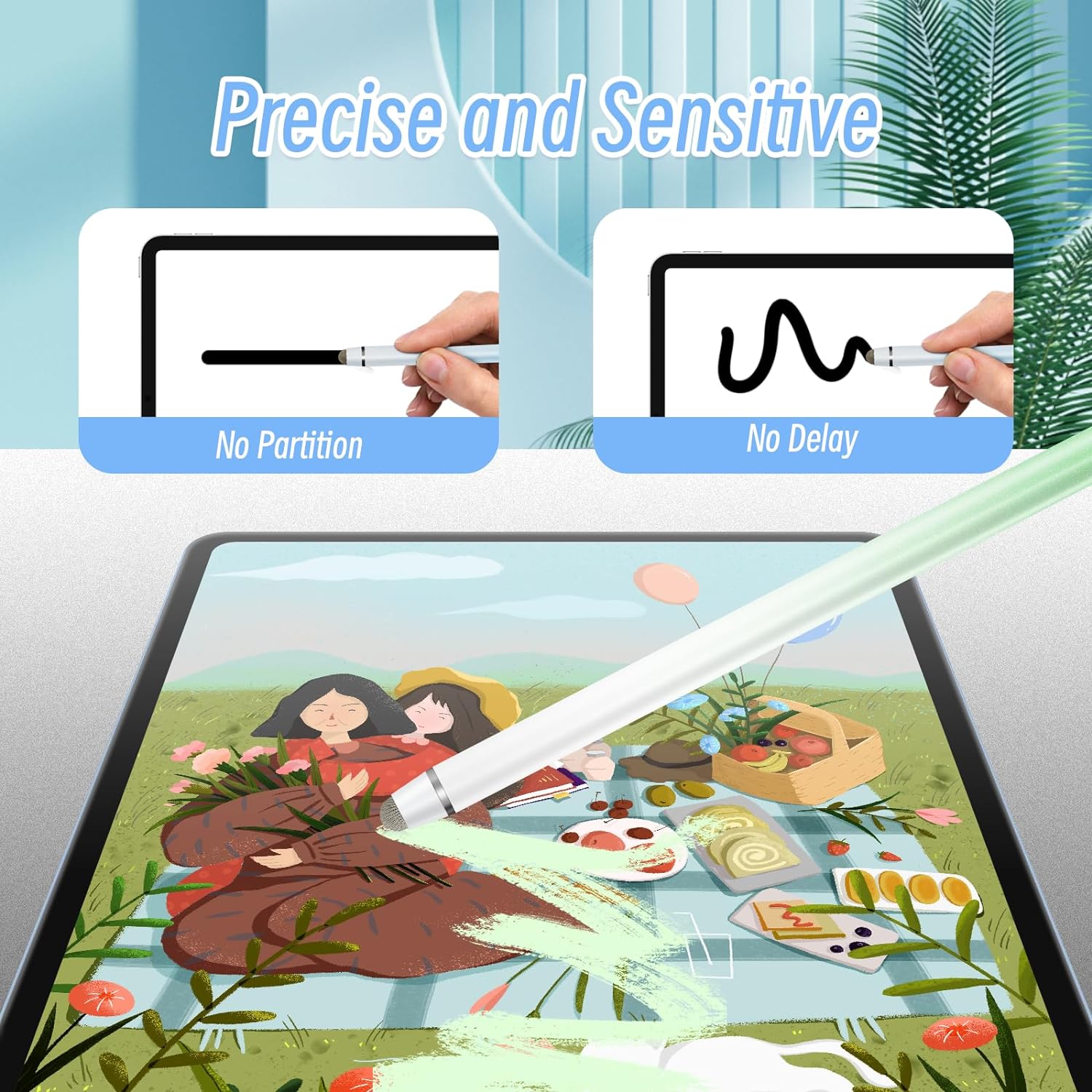 Durable Touch Screen Stylus Pen, Touch Screen Pen, Stylus Pen for iPhone/iPad/Tablet Android/Microsoft Surface, Tablet & Computer Accessories Compatible with All Touch Screens