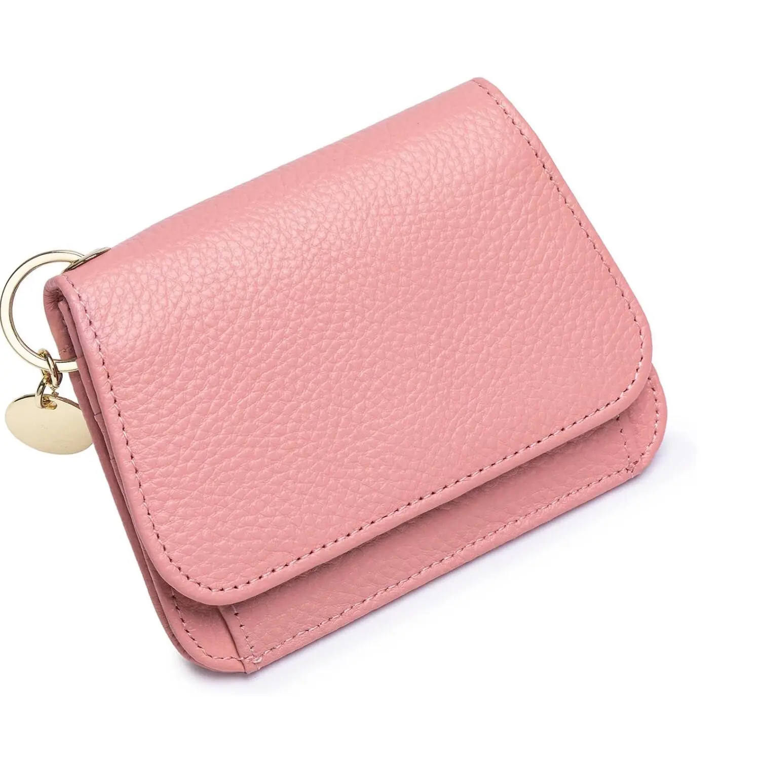 Women's Slim Bifold Wallet, Elegant Minimalist Compact Mini Wallet with ID Window, Card Holder, Coin Pocket & Cash Compartment, Small Leather Purse for Daily Use, Ideal Gift