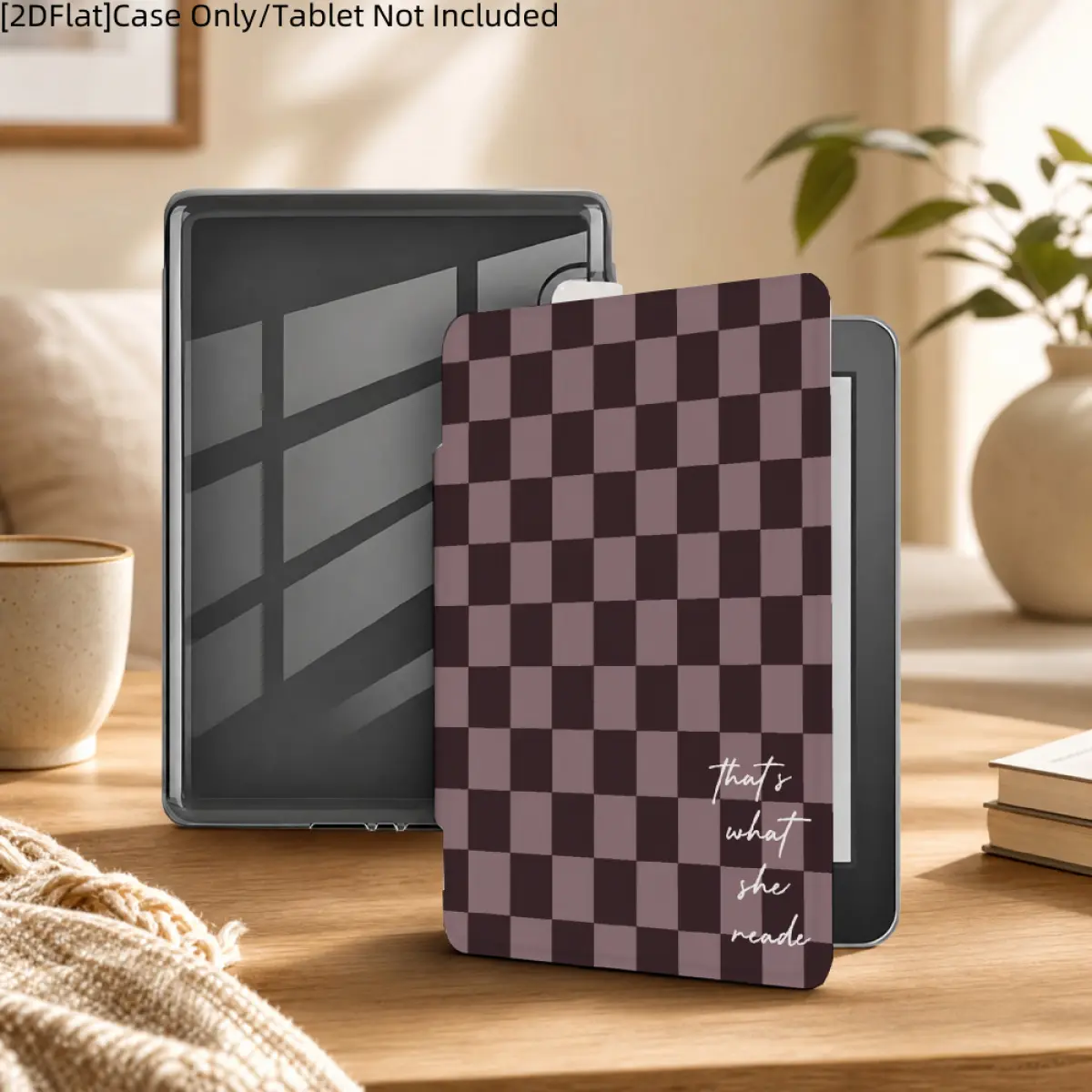 Protective case for 6"/6.8"/7" Kindle - Book-style PU leather case with hand strap and automatic wake/sleep function Tablet Protection Casing Casing