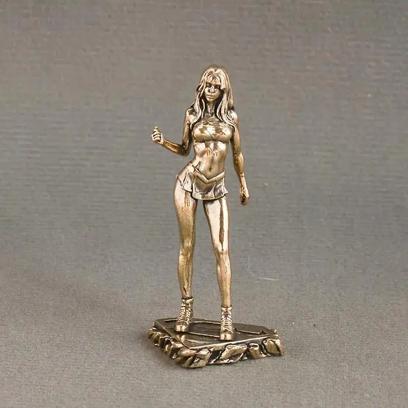 Fashionable Female Figure Ornament, Handheld Home Desktop Decor, Tabletop Decor, Lingerie Model Display Piece, Elegant Woman Figurine for Interior Design