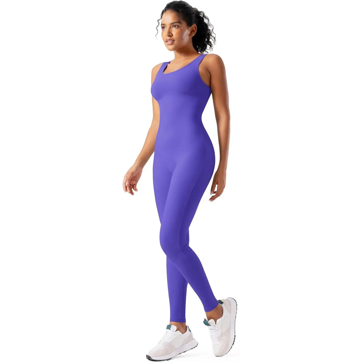 Women Rompers Jumpsuits Leotards Bodysuit One Piece Tank Top Outfit Tummy Control Workout Jumpers Body Suits