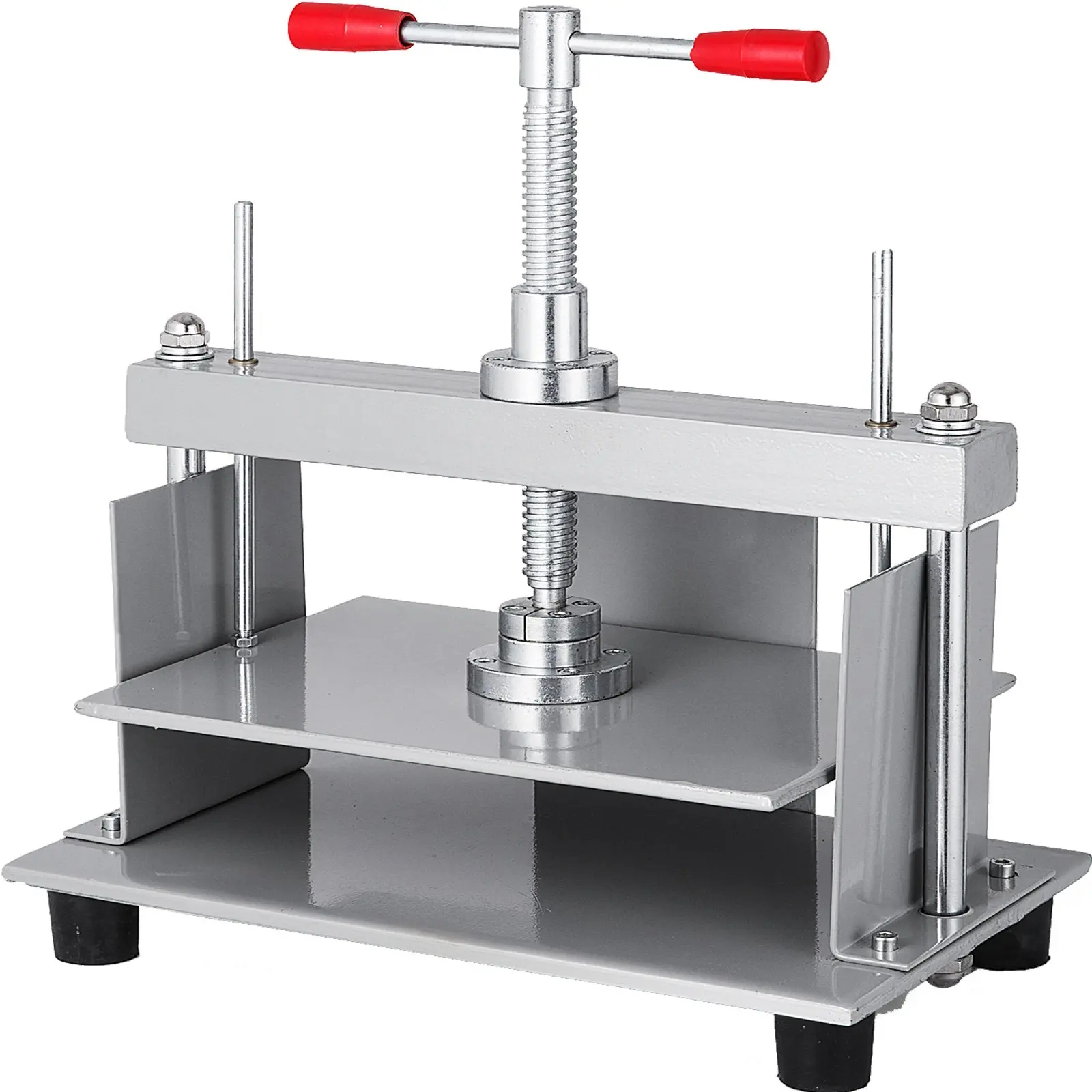 【DealsForYouDays】VEVOR Manual Paper Press Machine, 12x8.6 inch for A4 Sized Papers Flatting Machine, 10cm Thickness Steel Frame Manual Flat Paper Press Machine, Papermaking Book Press