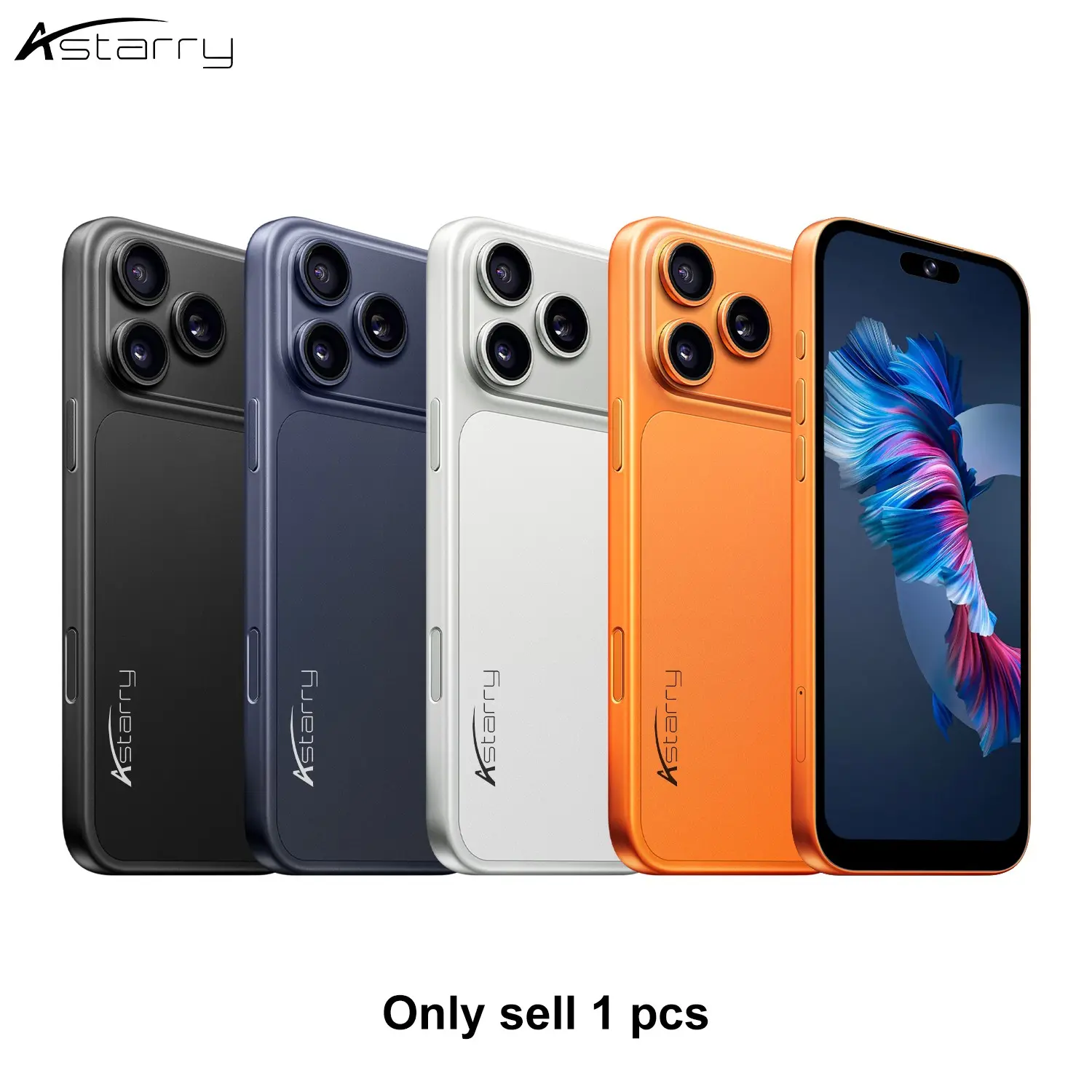 Astarry-17 Pro Max Smartphone, Dual Sim, 4g Network, 6.75-Inch Screen, Face Recognition, 3gb+32GB RAM, Android 12, Bluetooth-compatible WiFi GPS, 4100mah Battery