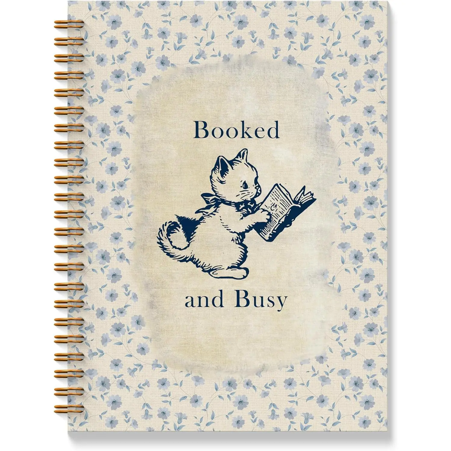 Retro Book  Reader Spiral Notebooks, Reading Journal for Book Lovers, Gifts for Readers Books Lovers Bookworm Women Bookworms, Cute  Reading Notebook, 5.5x8.3 Inches