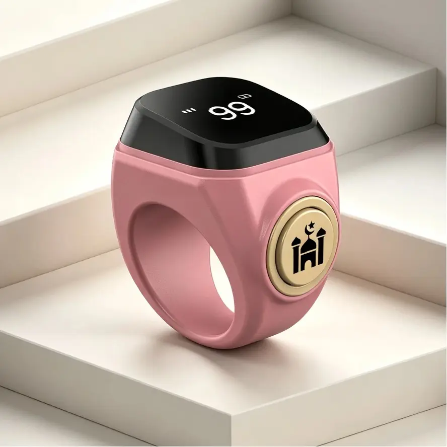 Smart Prayer Counter, Tasbih Counter, APP Connectable, 33/99 Vibration Frequencies, Built in Alarm, Waterproof, Ideal for Islamic Prayers & Daily Worship