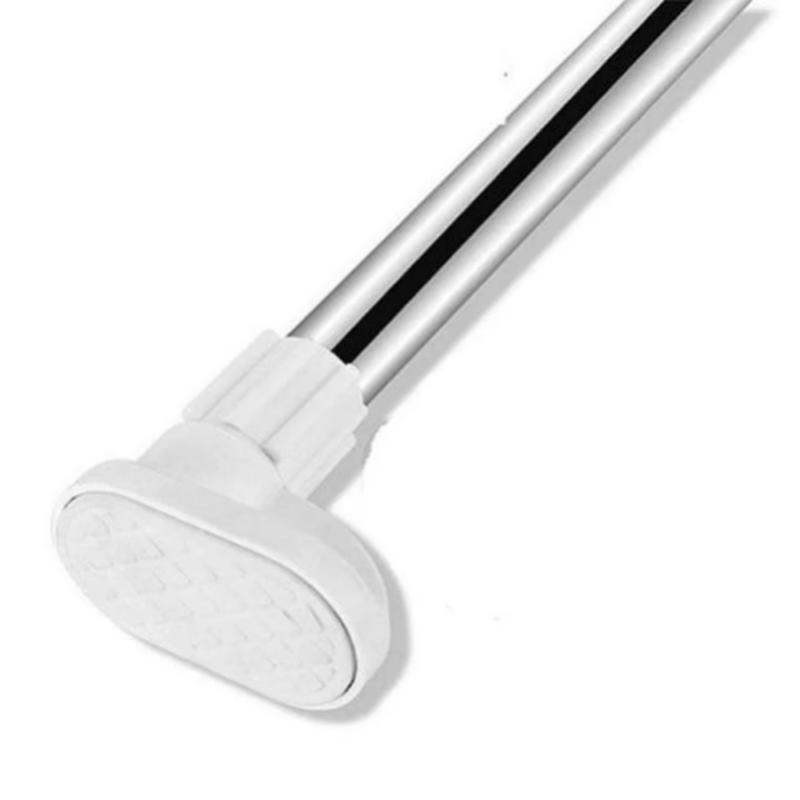 50-120cm Punch-free Telescopic Clothing Rod Extendable Stainless Steel Curtain Pole Easy Installation for DIY Space In Stock