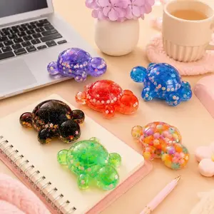Decorative tortoise ornament, large-sized shaking stress-relief rebound toy. A fun squeeze game and cute fingertip toy. Ideal for offices, studies, home decor and photography displays, and also a lovely gift for birthdays and festivals.