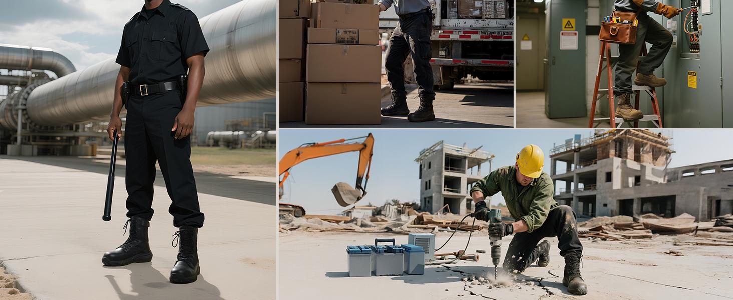 NORTIV 8 Men's 8" Composite Toe Work Boots, Lightweight Side Zipper Safety Military Boots for All-Day Comfort, Peakforce-Nano NORTIV 8 Men's 8" Composite Toe Work Boots, Lightweight Side Zipper Safety Military Boots for All-Day Comfort, Peakforce-Nano