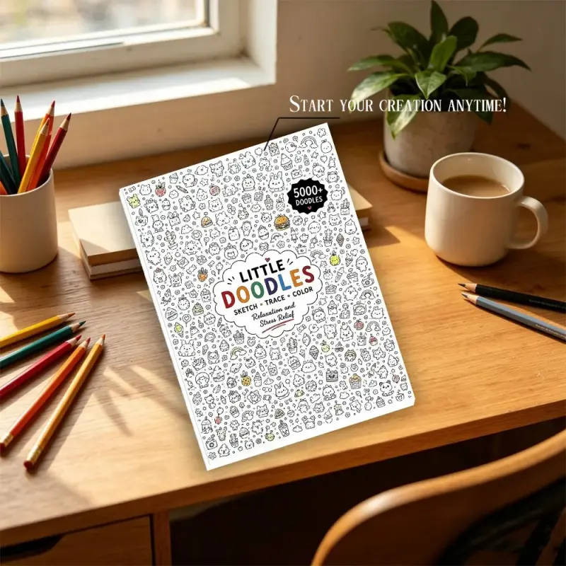 Line Drawing Sketchbook, Ideal for Hand Drawn Artistic Expression, Perfect for Artists & Designers, Durable Paper Quality, Compact Size