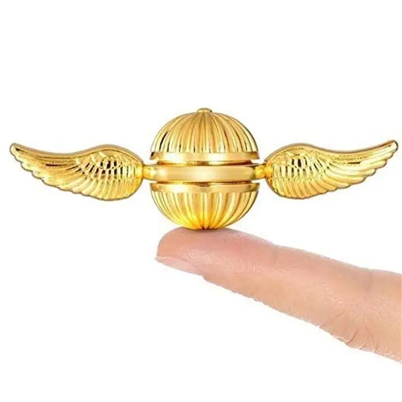 Fun Golden Snitch Cupid Fidget Spinner Antistress Hand Rotation Fidget Toys Angel Wings Hand Spinner For Kids Children Gifts