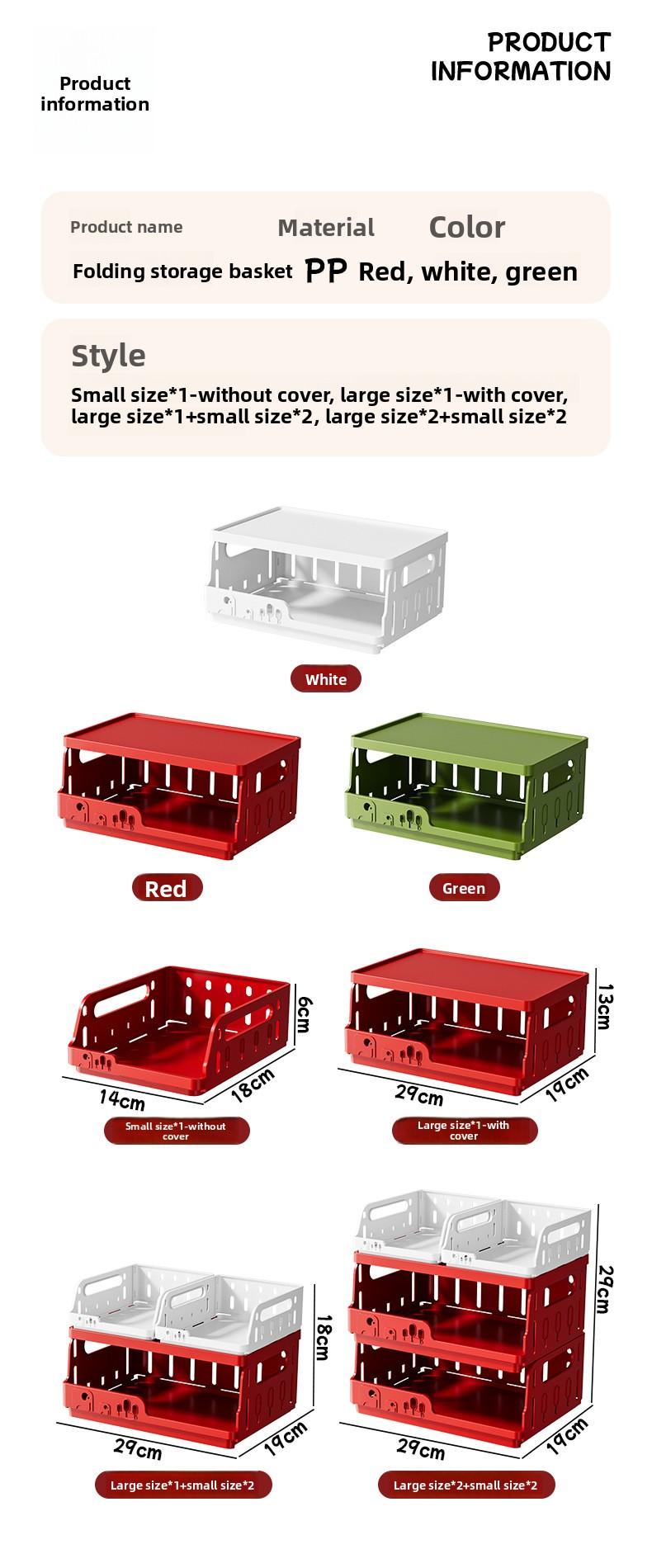Clario "Rainbow Palette" A4 Collapsible Storage Crate — Large Aesthetic Modular Desktop Organizer for Books, Planners and Skincare. This High-Capacity Folding Pastel Bin is Perfect for Dorm Essentials and Home Office Setup