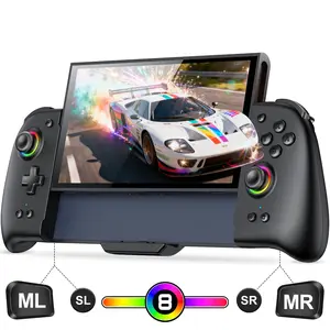 Switch 2 Controller, Switch 2 Accessories Wireless Pro Controller with No-drift Hall Effect Joystick, 4 RGB Mode, 10H+ Battery, Turbo&Macro, Full-Size Hand-Curve Design Comfort for Nintendo Switch 2 Games