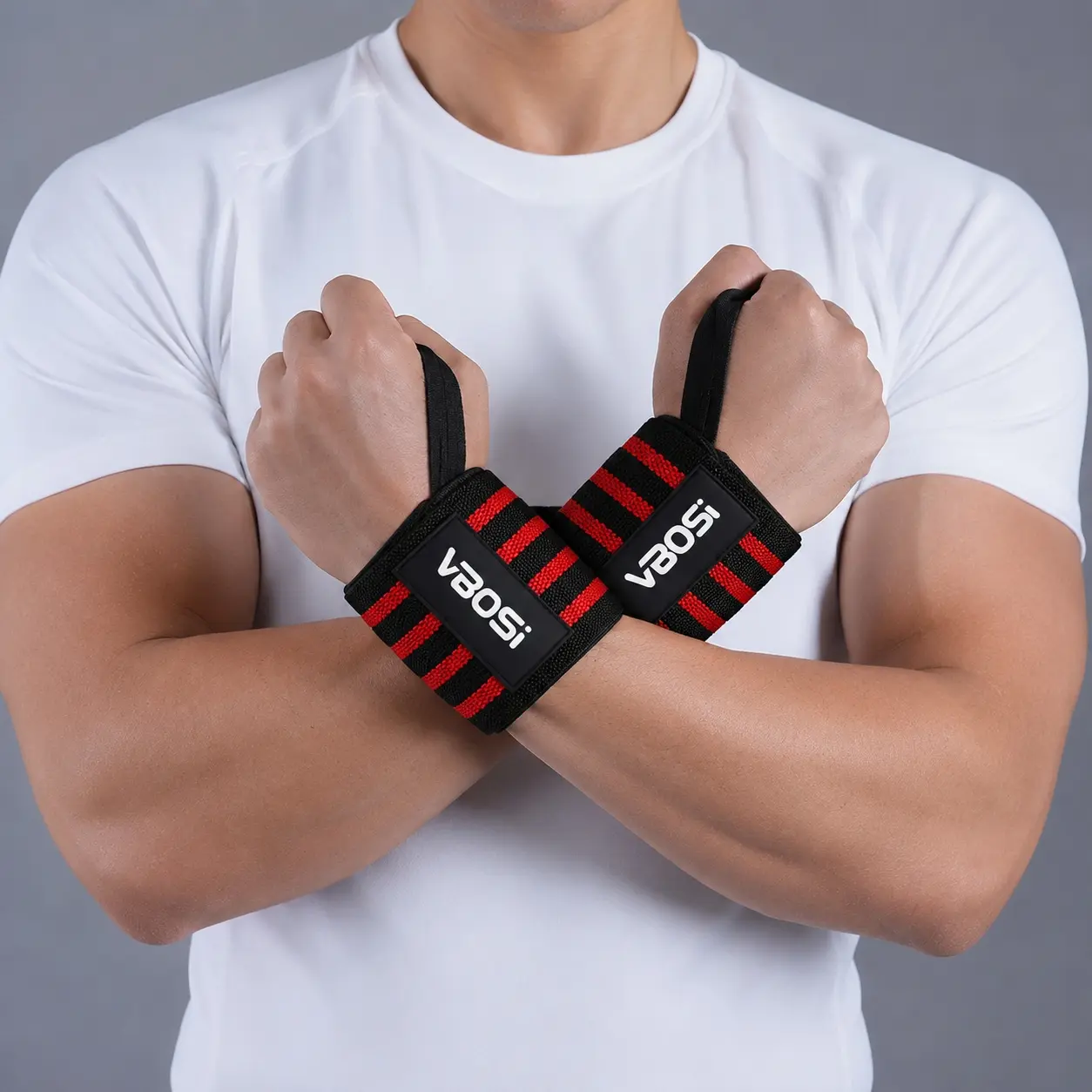 VBOSI 1 Pair Women and Men High Elastic Adjustable Wrist Support Wraps, Sports Accessories, Ideal for Weightlifting and Basketball Sports