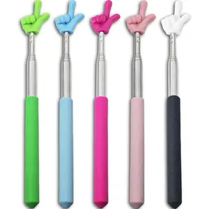 5PCS Pointer Stick  Classroom – Multipurpose Teacher Pointer Stick, Extendable Classroom Pointer And Finger Pointer Stick, Engaging Colors – Classroom Essentials  Effective Presentations