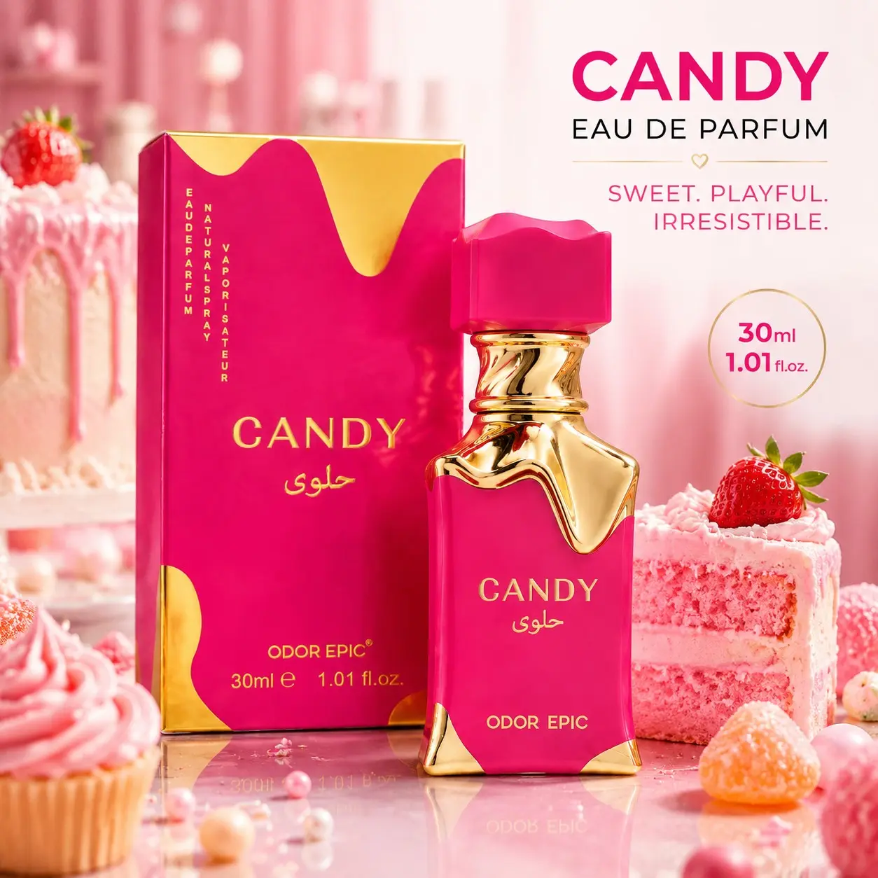 Women's Perfume, Cake Food Scent, Dessert Scent, Long-Lasting Romantic Fragrance, Elegant Gift, Premium Packaging, Ideal for Daily Use, Travel, Parties