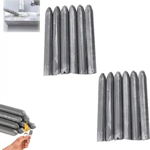 12PCS Low Temperature Universal Welding Rod – Just Need a Lighter to Melt – Flux-Core Aluminum Welding Rods for Stainless Steel, Iron, Copper & More