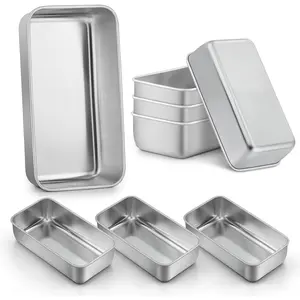 Loaf Pans 9x5 Inch, 8 Pack Bread Pans for Baking, Stainless Steel Baking Pans, Loaf Tins for Homemade Bread Brownies and Pound Cakes, Dishwasher Safe