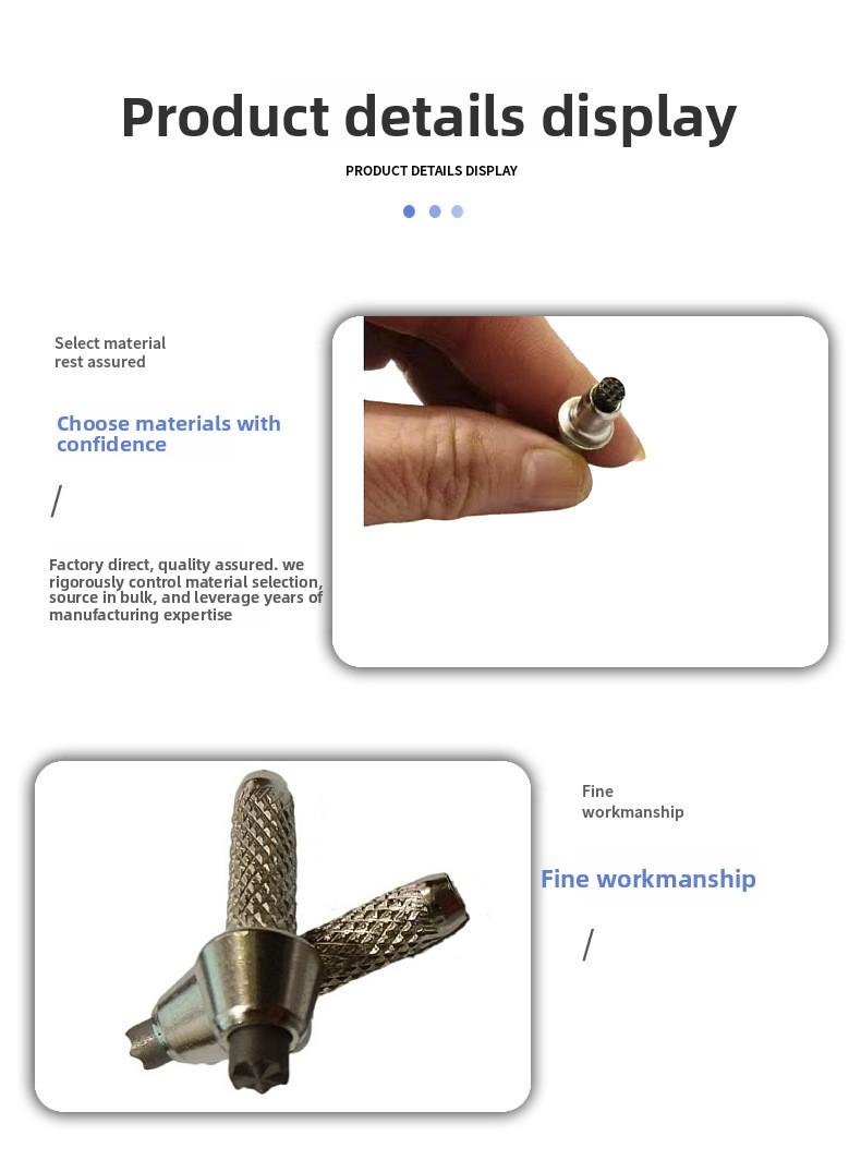 5MM replacement pole tip outdoor trekking pole accessories wear-resistant non-slip carbon steel tip