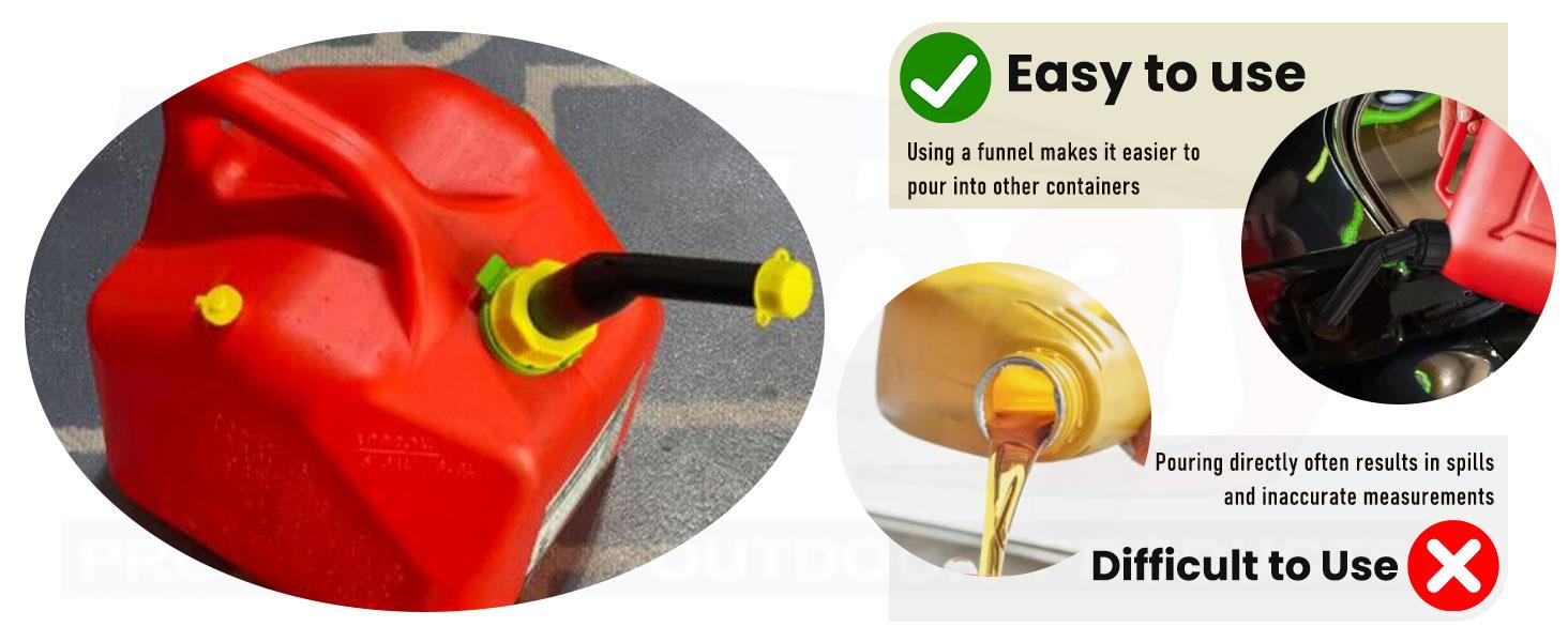 5 Pack Gas Can Spout/Fuel Gas Can Jug Spouts Nozzles Rings and Caps for Blitz 900302 900092 900094 Old Style Fits Gas & 4 Gal, 5 Gal Can