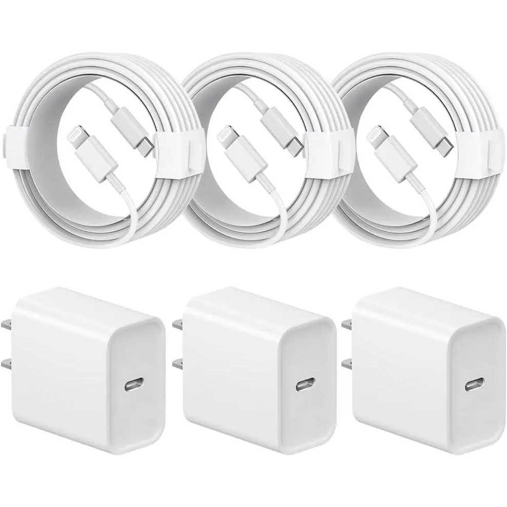 14 13 12 11 Charger     Charger 3-Pack 20W iPad Charger 6FT C Chargers   Cord Whit  14/14 Pro Max/13 Pro/13/12 Mini/12 Pro Max/11 Pro Max/Xs and iPad