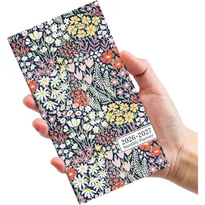 Pocket Calendar 2026-2027 for Purse, Two Year Monthly Planner Pocket Size, Jan 2026 to Dec 2027 Monthly Planner Small Size (6.5" x 3.5") - Petite Blooms