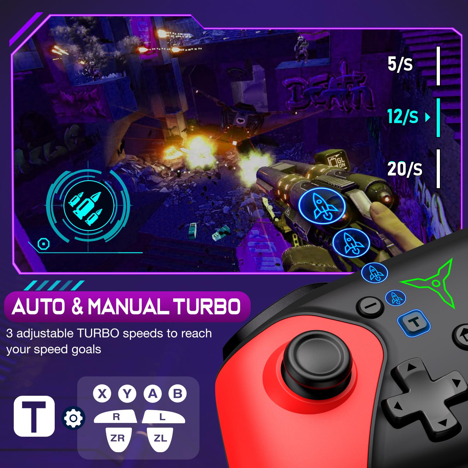 Switch 2 Controller for Switch 2/Switch/Lite/OLED/Android/iOS/PC, Wireless Pro Controller Work with Programmable,Vibration,TURBO & Wakeup Switch 2 Controller for Switch 2/Switch/Lite/OLED/Android/iOS/PC, Wireless Pro Controller Work with Programmable,Vibration,TURBO & Wakeup
